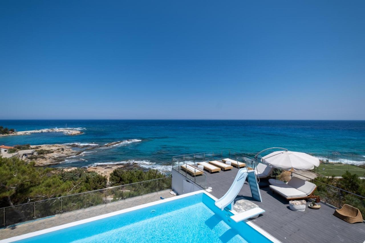 Icarus Luxury Beachfront Villa Gialiskari  Dış mekan fotoğraf