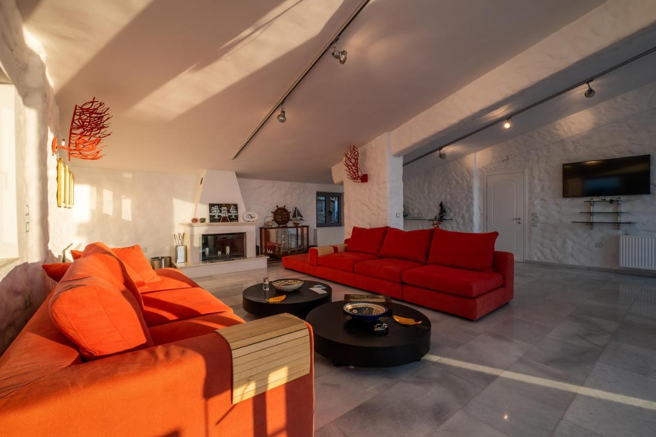 Icarus Luxury Beachfront Villa Gialiskari  Dış mekan fotoğraf