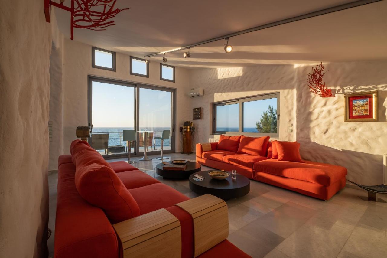 Icarus Luxury Beachfront Villa Gialiskari  Dış mekan fotoğraf